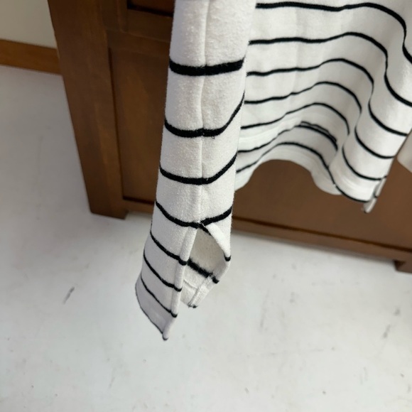 J. Crew striped sweater/ long sleeve shirt 2XL L30in 26-27in pit 3button collar - Picture 10 of 10